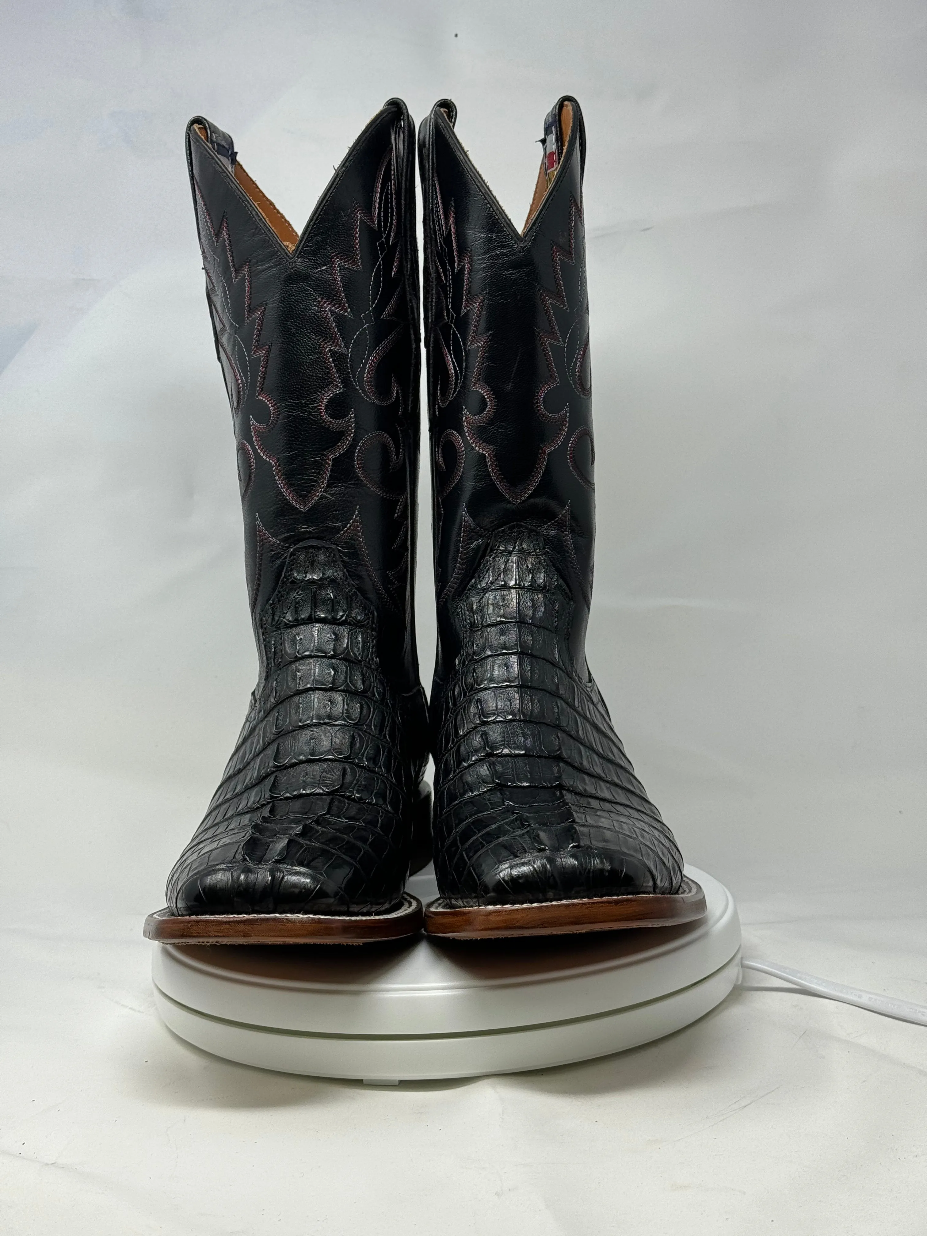 DJ2047 | Don Juan Boots Men's Caiman Tail Black H Toe P