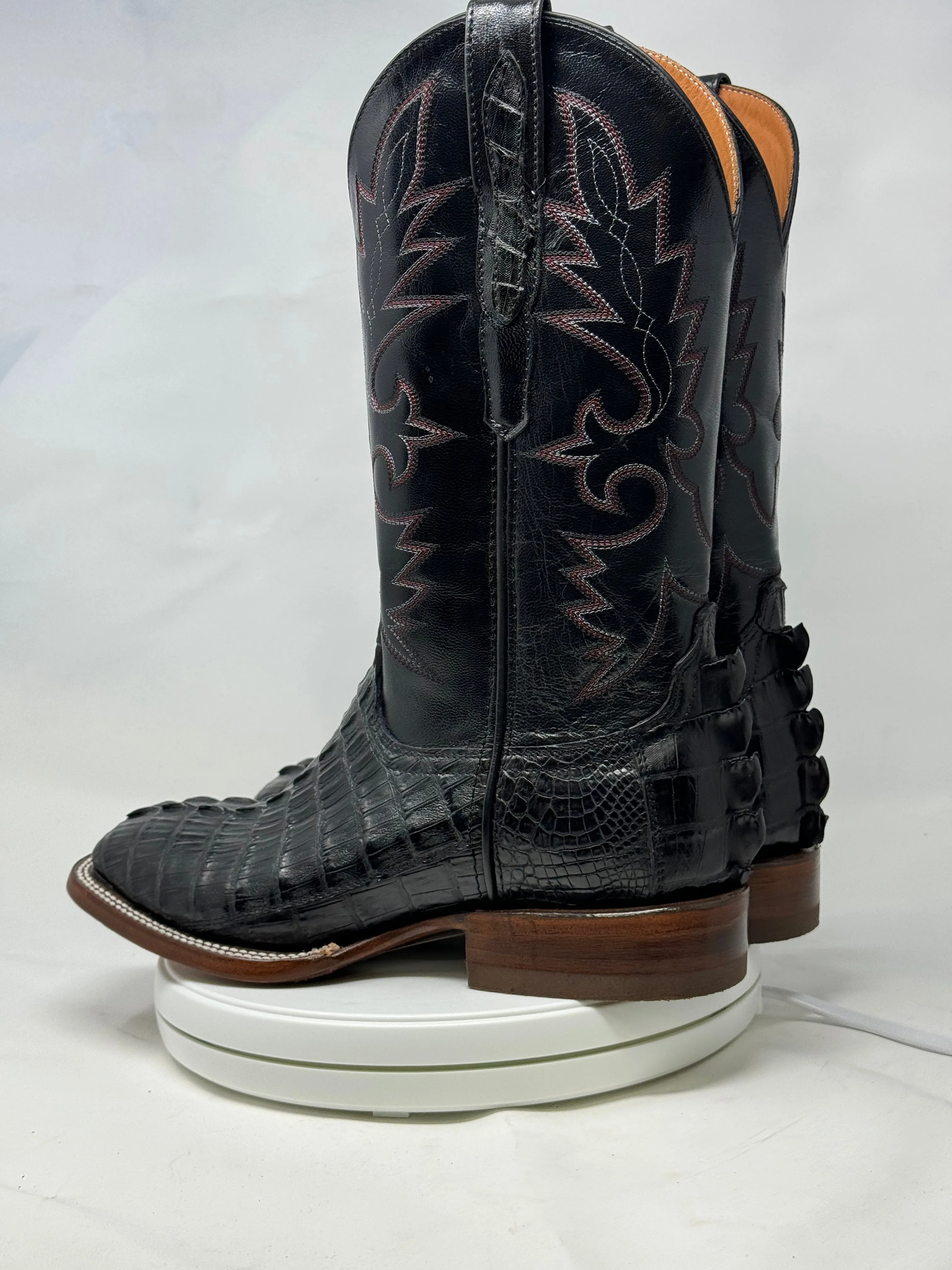 DJ2047 | Don Juan Boots Men's Caiman Tail Black H Toe P