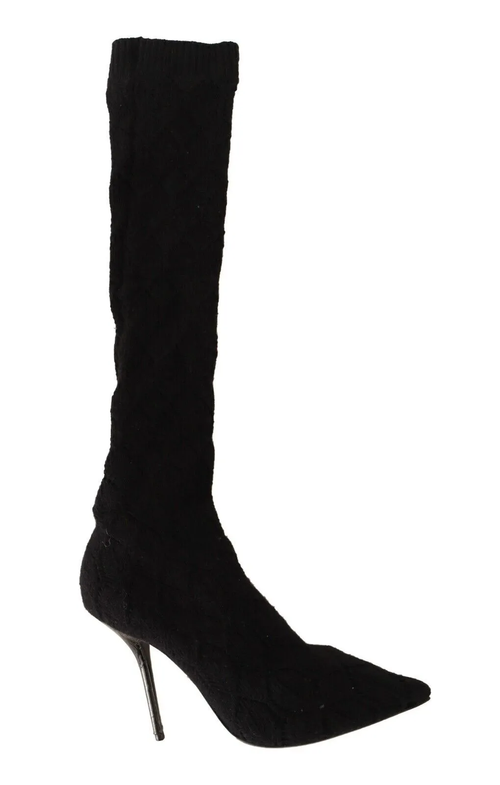 Dolce & Gabbana Black Elegant Stretch Socks Boots