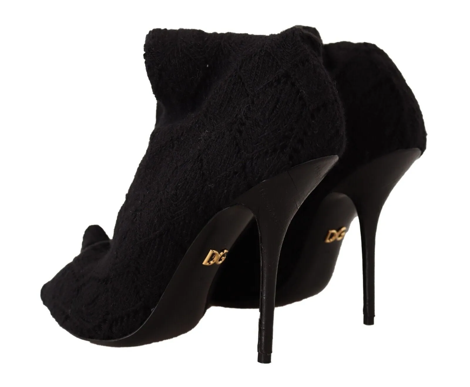 Dolce & Gabbana Black Elegant Stretch Socks Boots