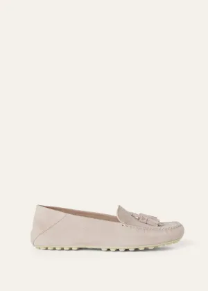Dot Sole Walk in Pink Suede for Women
