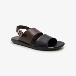 Double Strap Leather Sandal