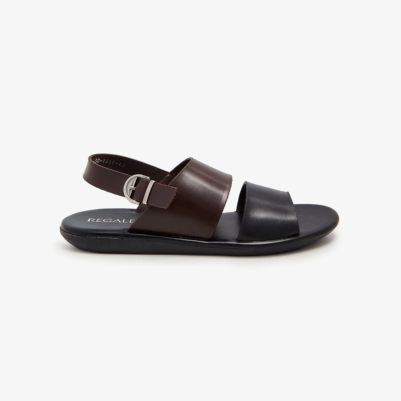 Double Strap Leather Sandal