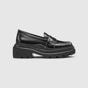 Ella Platform Loafers in Black