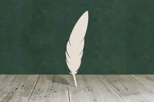 Feather 1 wooden craft shape - plywood