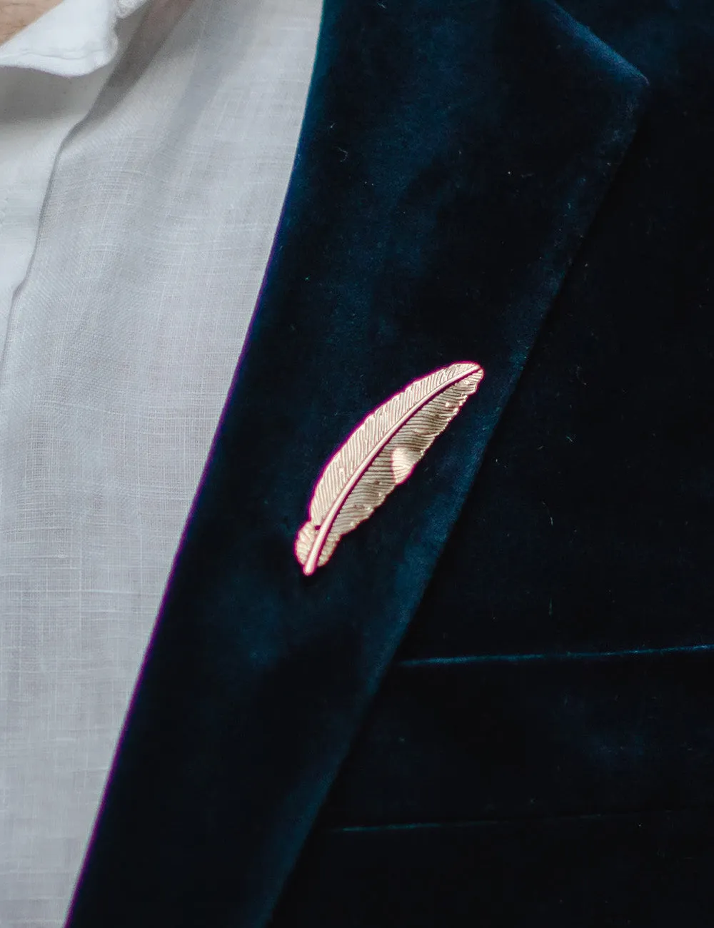 Feather Boutonniere