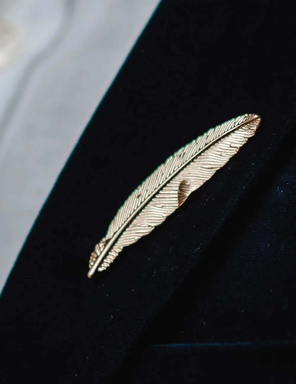 Feather Boutonniere