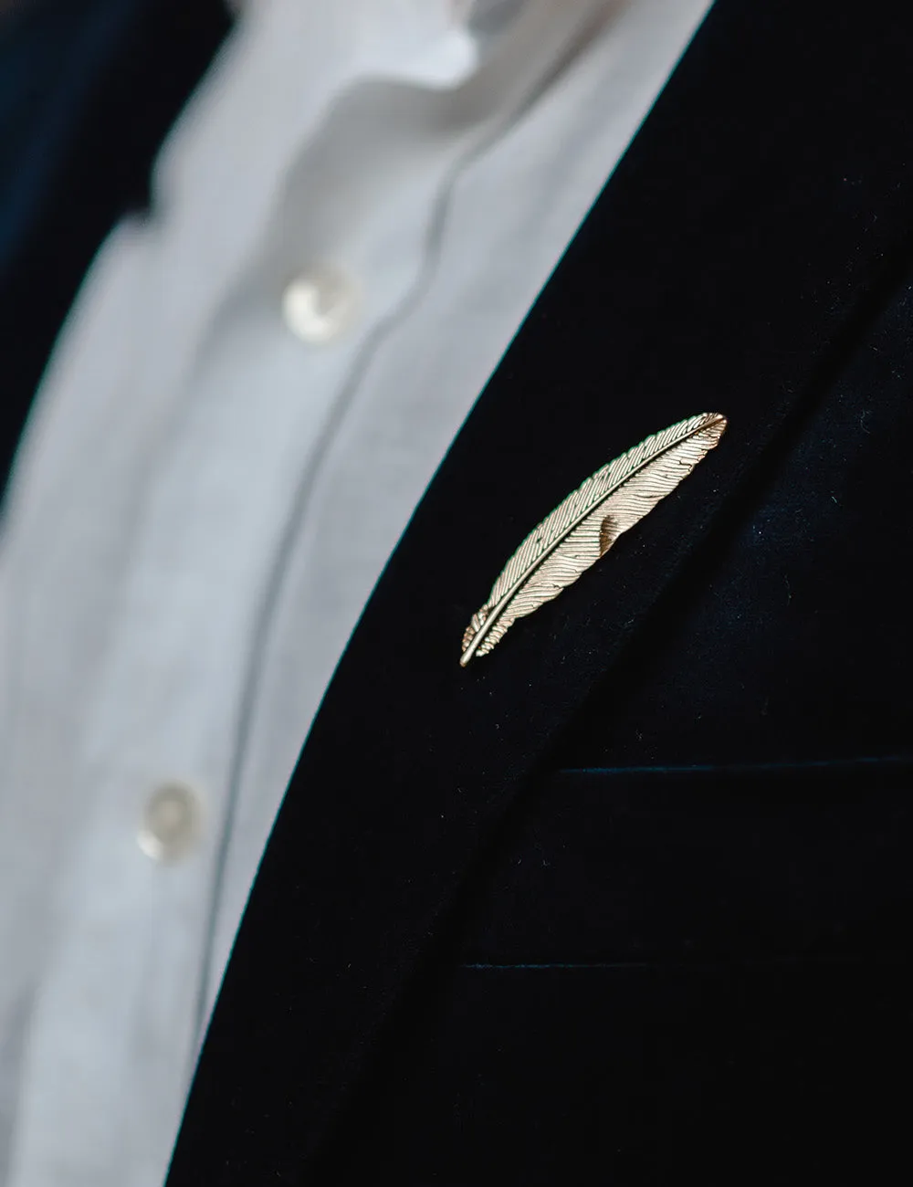 Feather Boutonniere