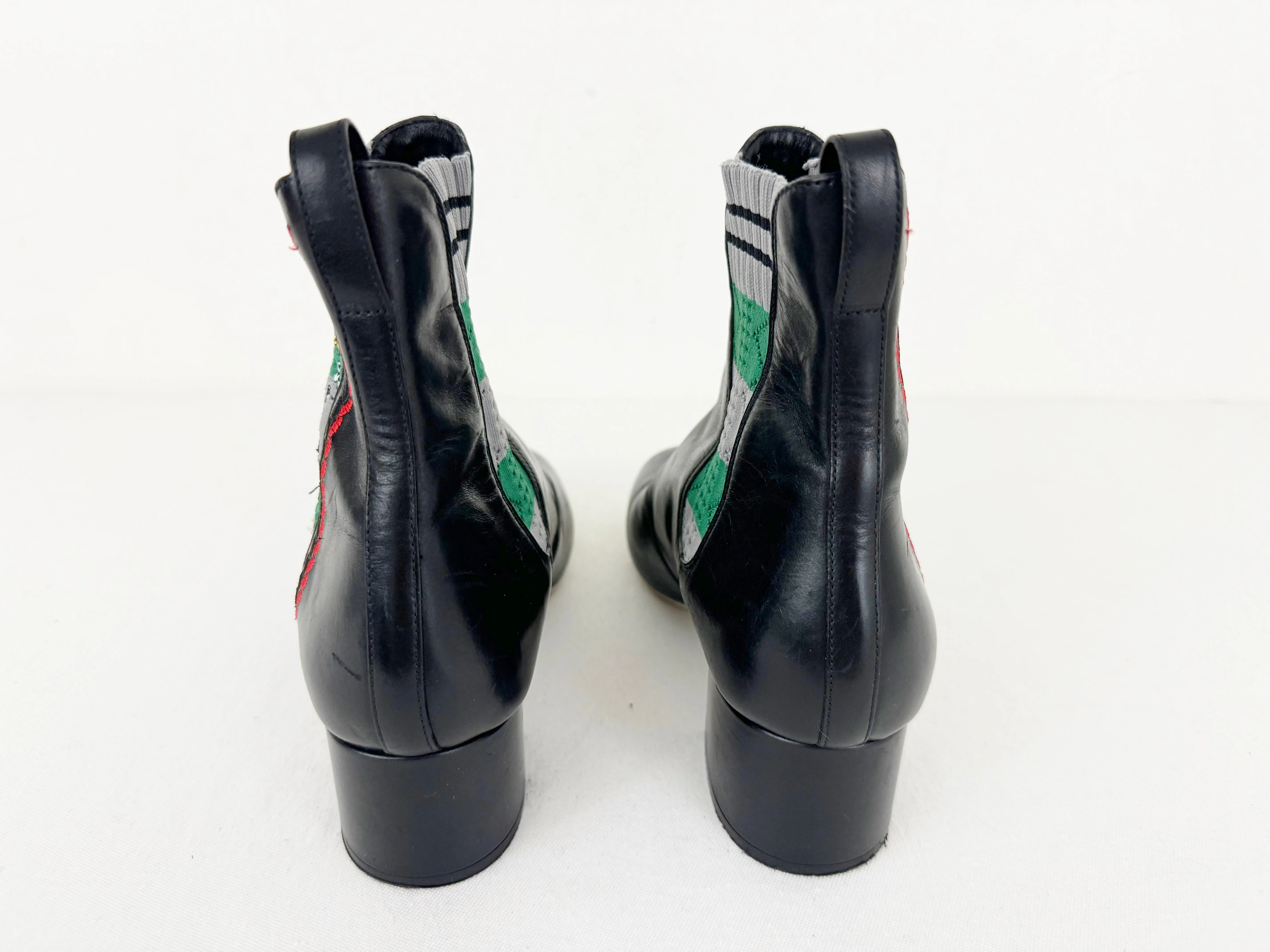 Fendi Floral Accent Boots Size 8