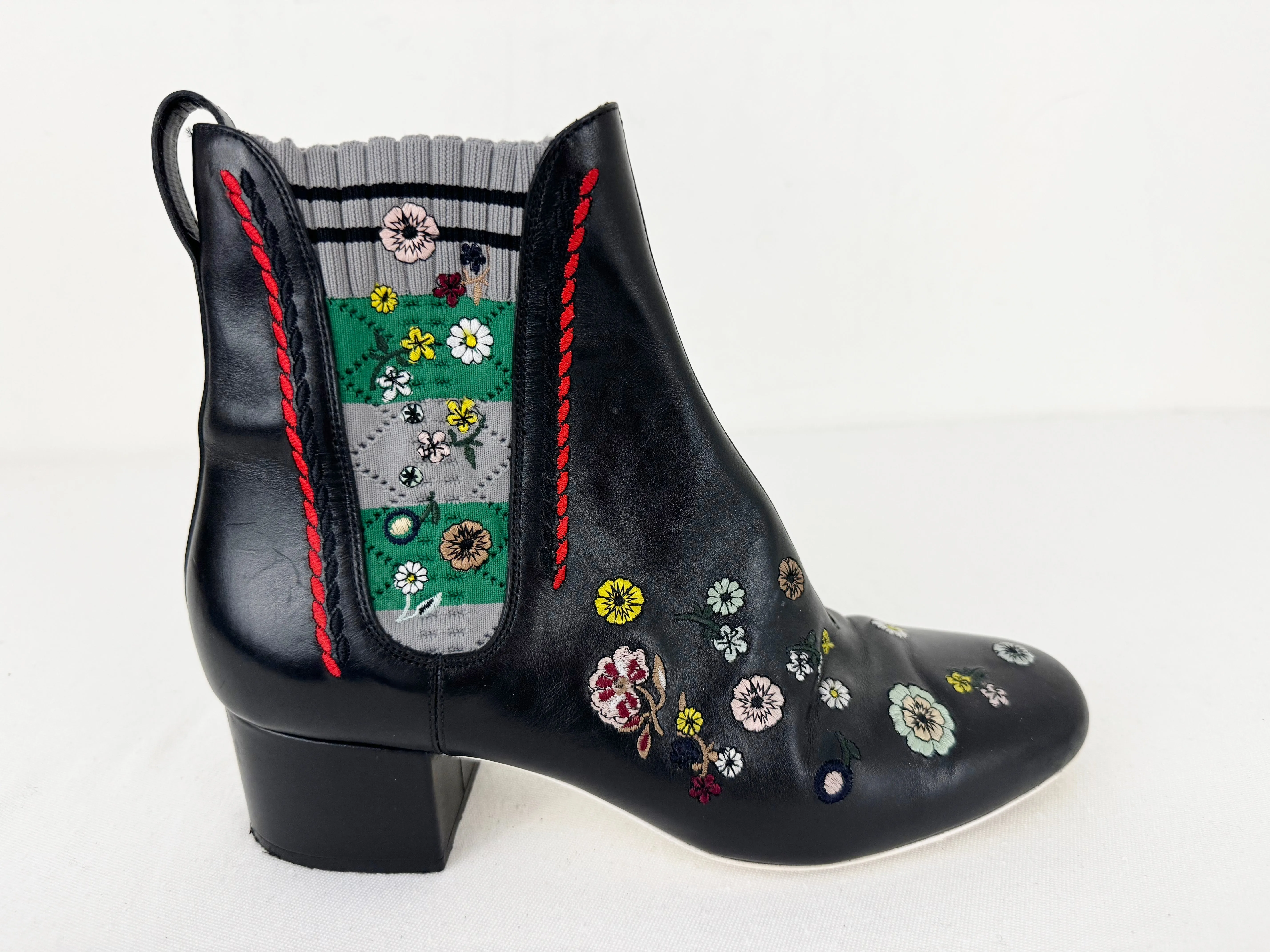 Fendi Floral Accent Boots Size 8