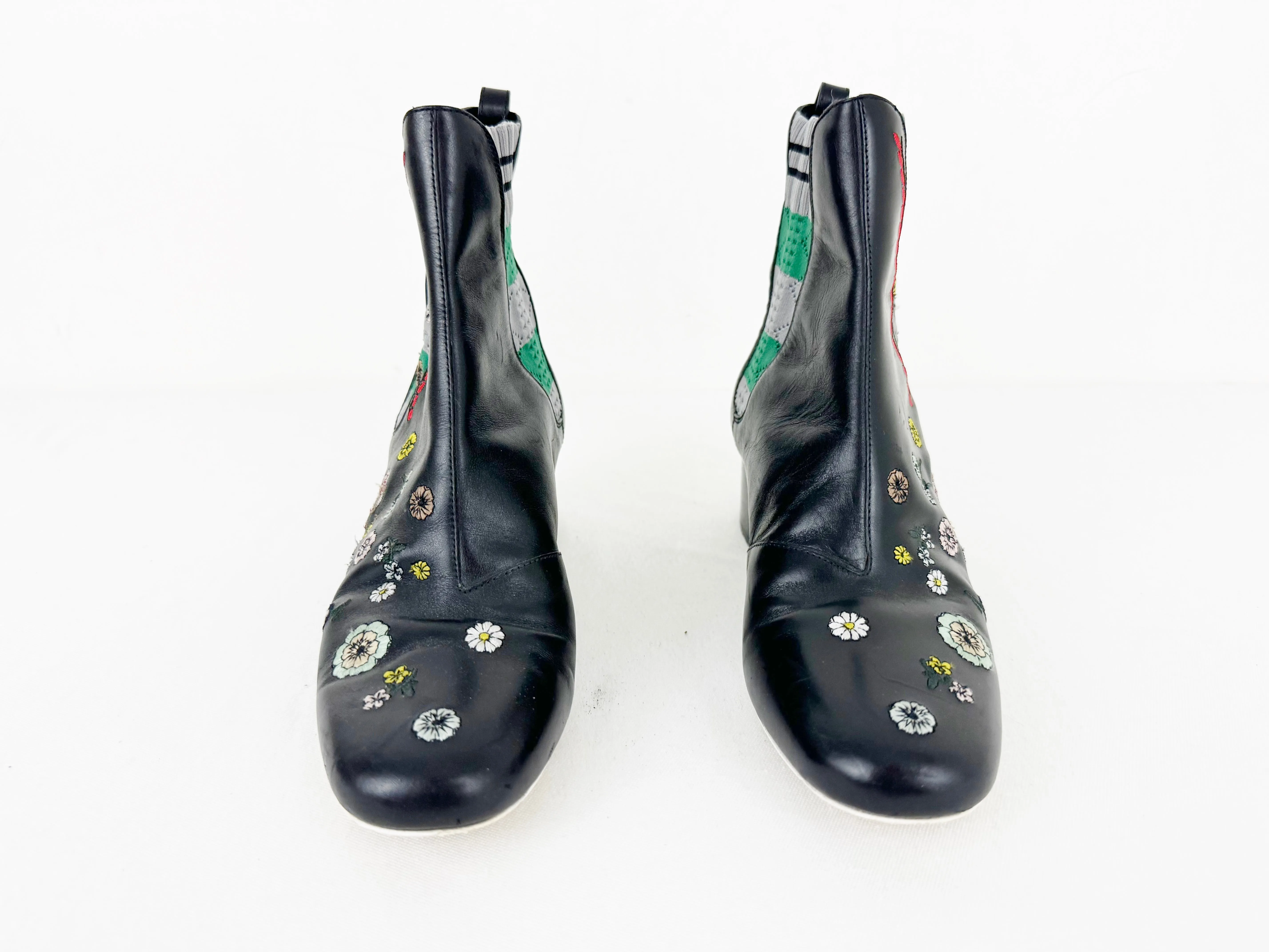 Fendi Floral Accent Boots Size 8