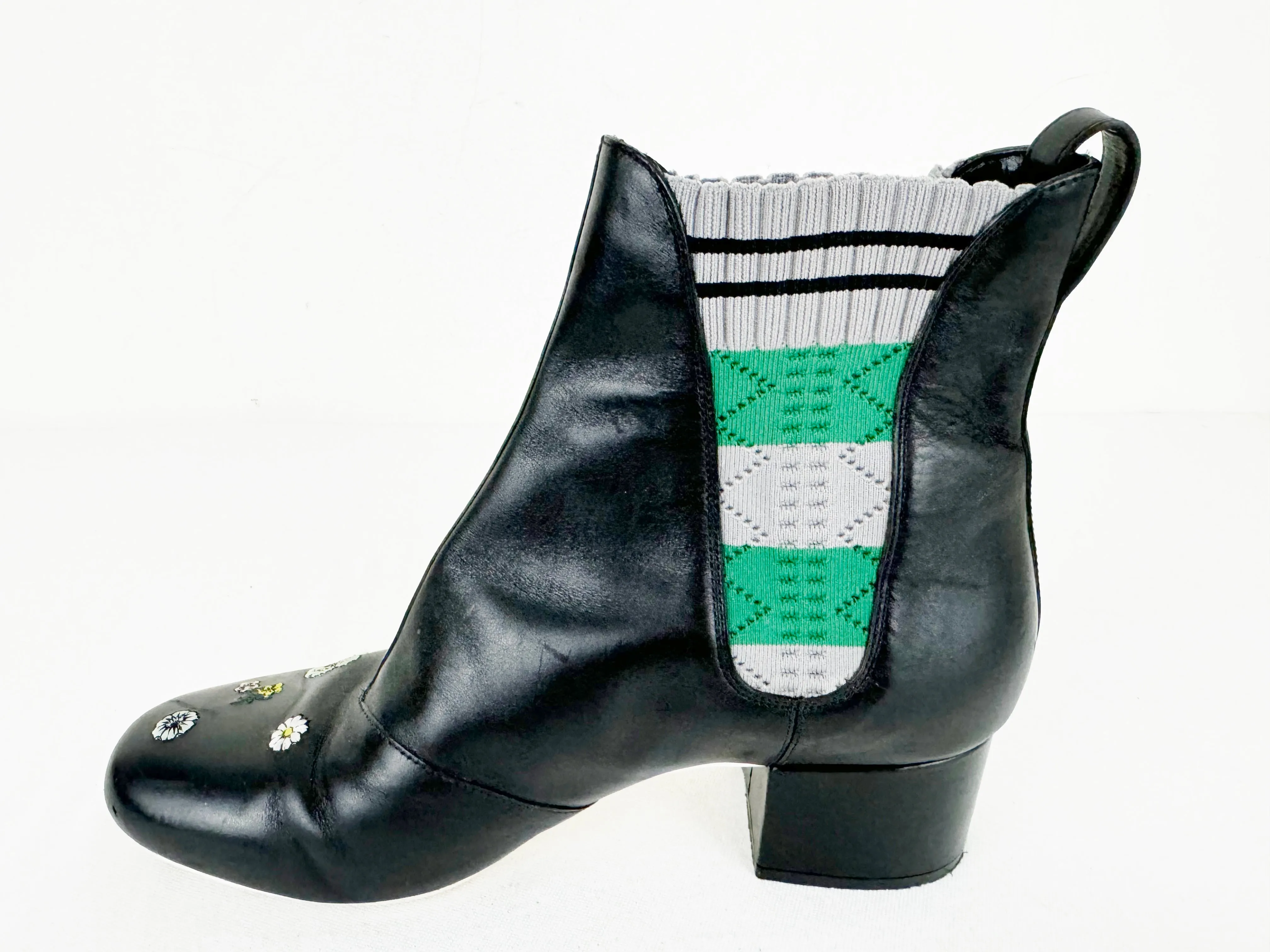 Fendi Floral Accent Boots Size 8