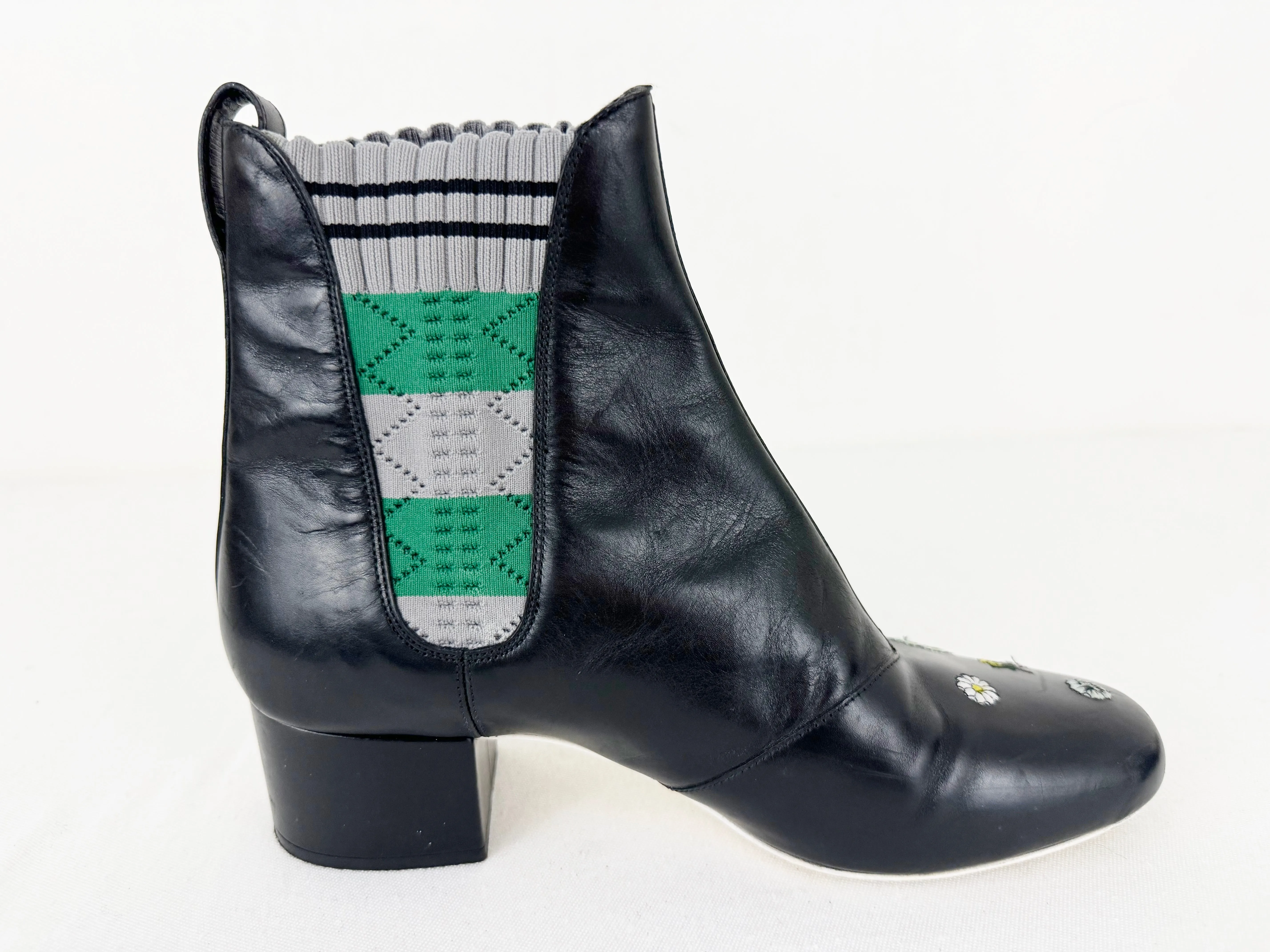 Fendi Floral Accent Boots Size 8