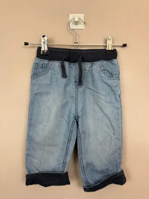 Frugi Pull On Comfy Lined Jeans 6-12m