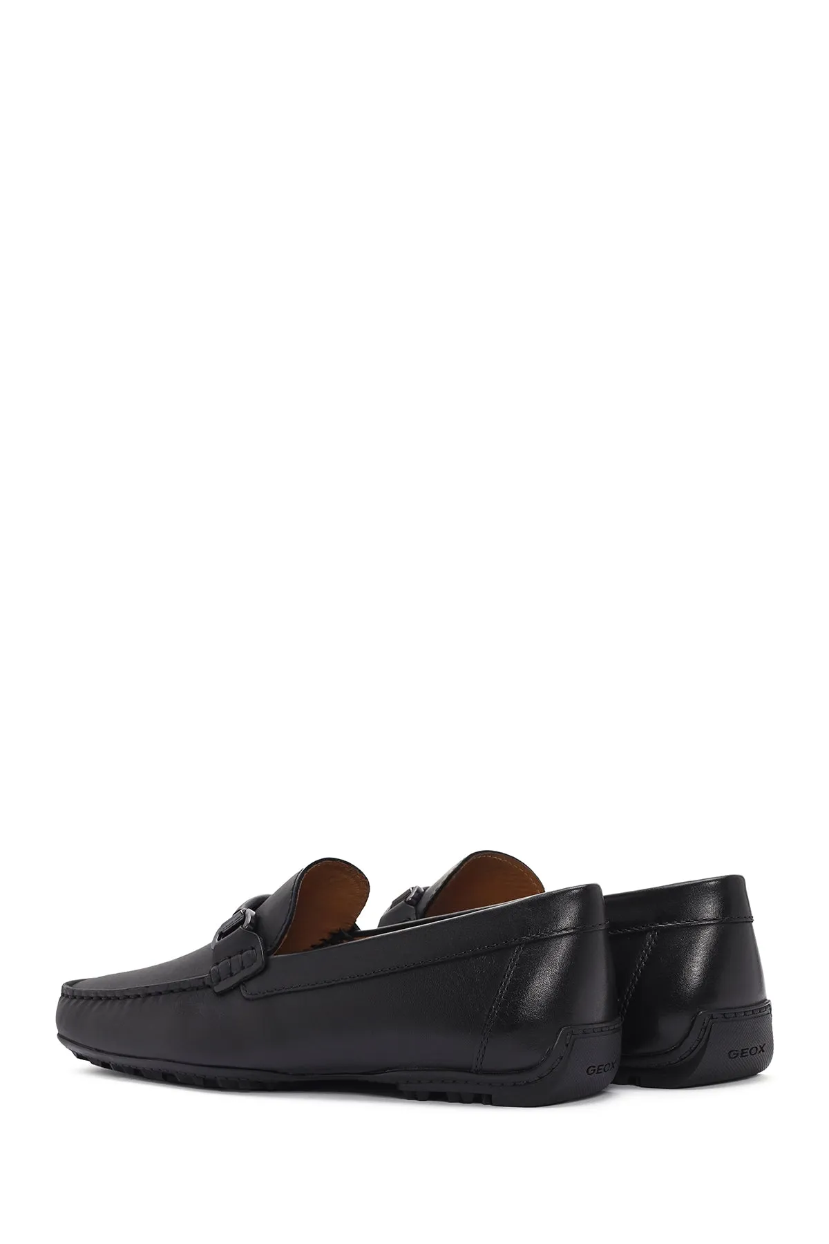 Geox Erkek Siyah Kosmopolis   Grip Deri Loafer