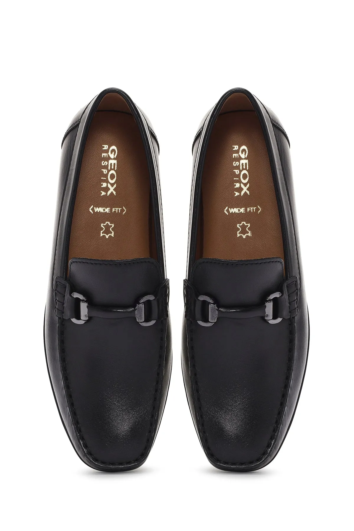 Geox Erkek Siyah Kosmopolis   Grip Deri Loafer