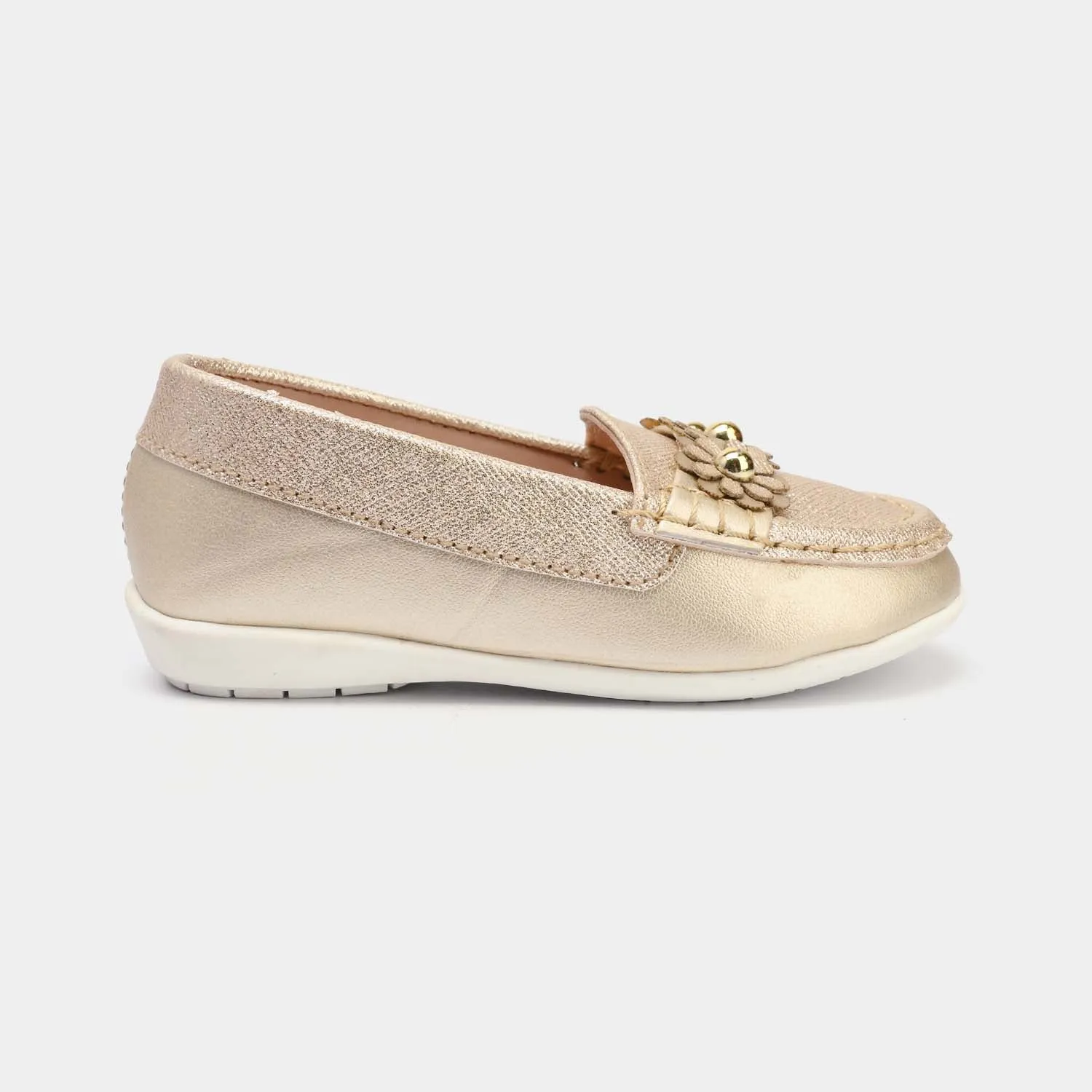Girls Loafer JV-08-Golden