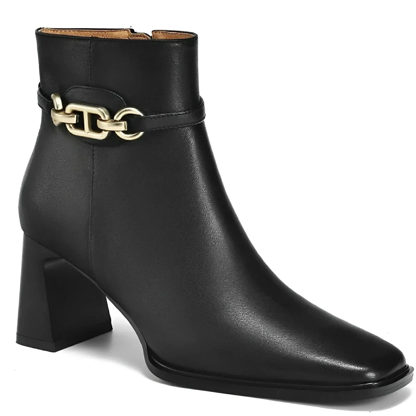 Gwen Leather Ankle Boots