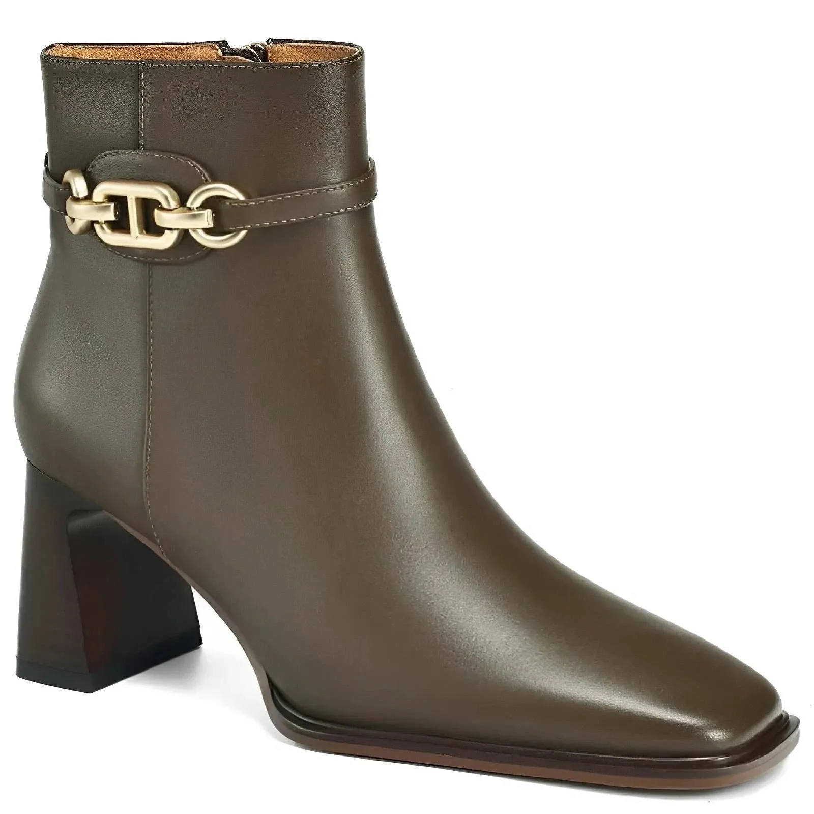 Gwen Leather Ankle Boots