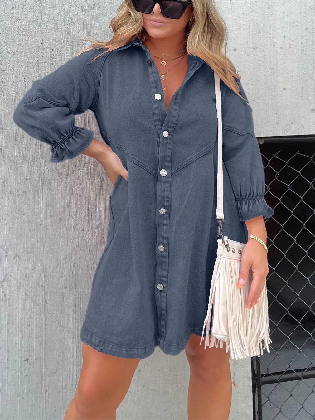 Hadley | Casual Denim Dress