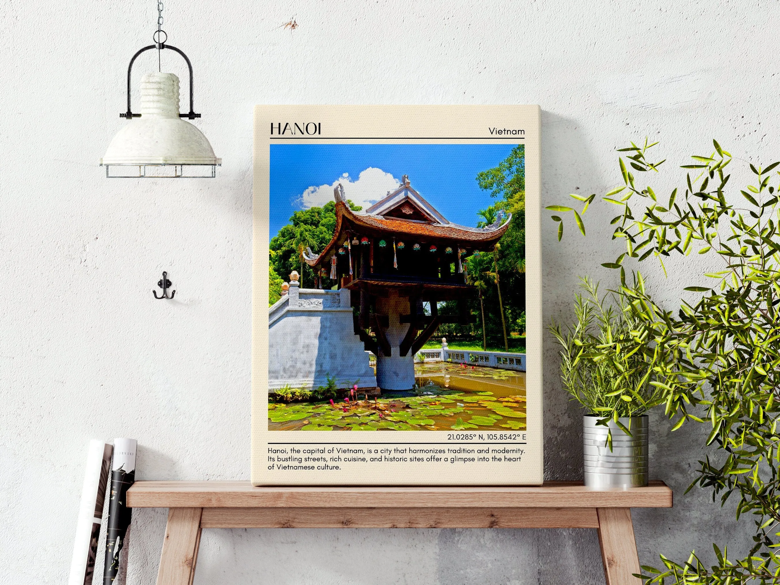Hanoi Minimal Wall Art, Vietnam