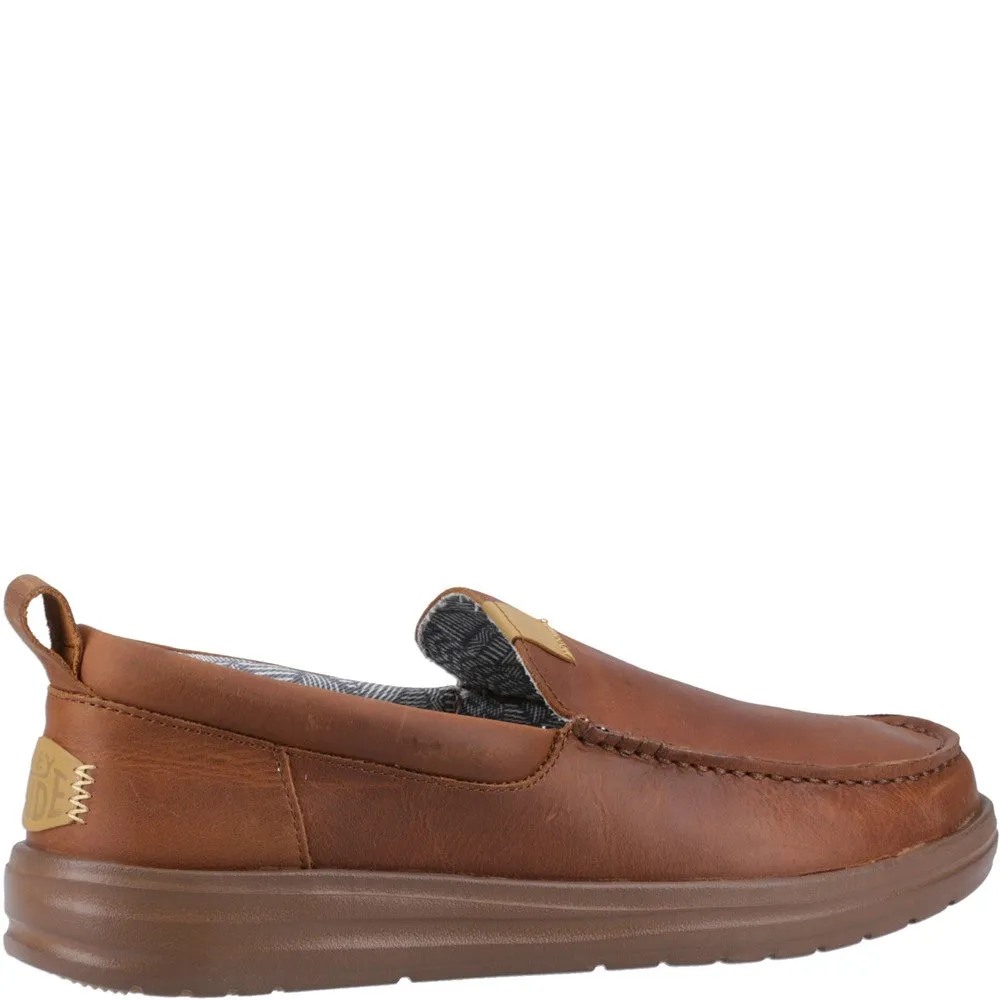HEYDUDE Wally Grip Moc Craft Leather Shoe
