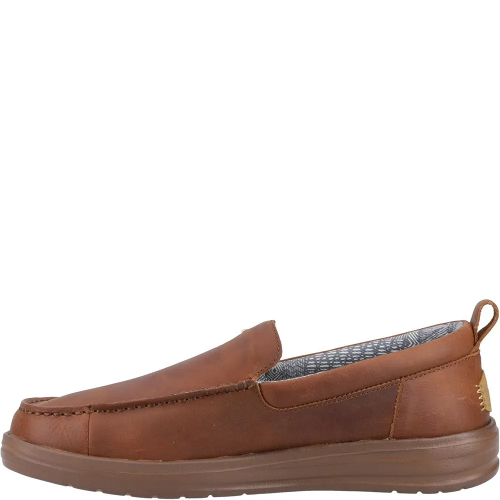 HEYDUDE Wally Grip Moc Craft Leather Shoe