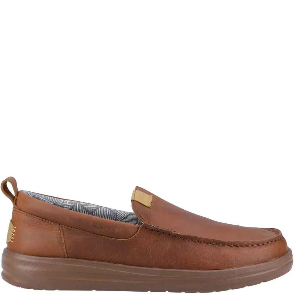 HEYDUDE Wally Grip Moc Craft Leather Shoe