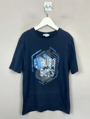 Hugo Boss Navy Graphic T-shirt 10y