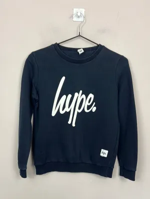 Hype Black Sweatshirt 11-12y