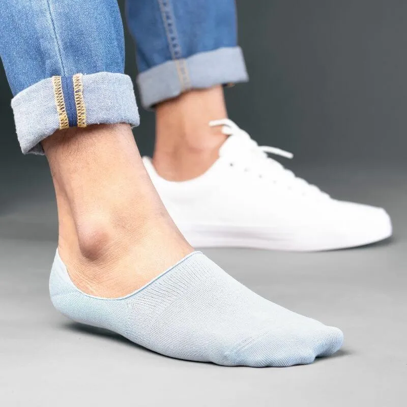 Ice Blue No-Show Socks from SockSoho