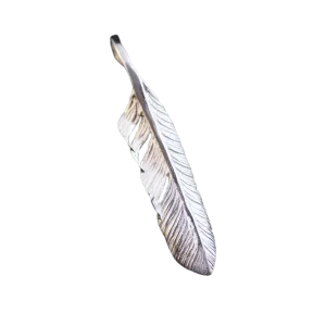 Ken Kikuchi Silver Feather Pendant F-23/F-24