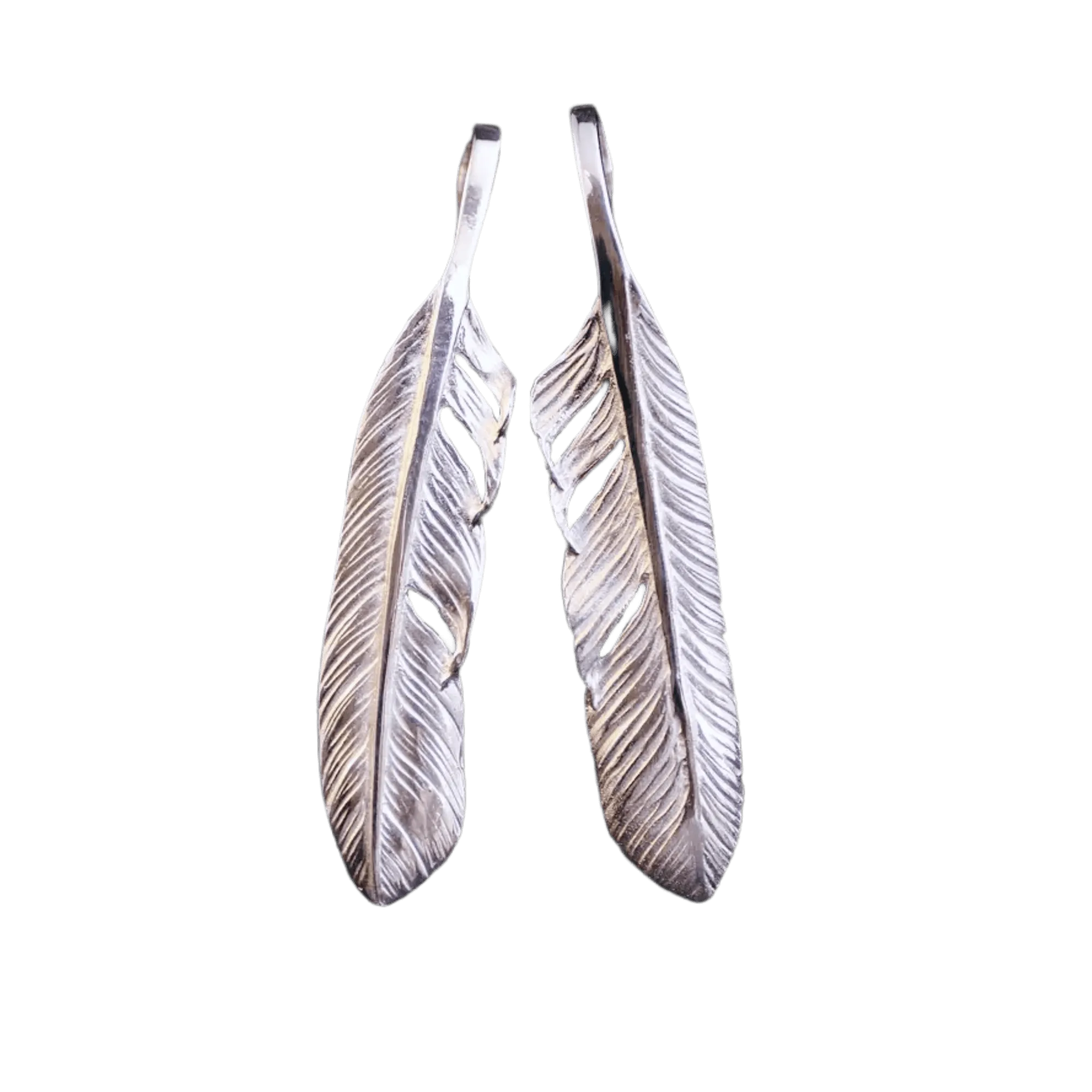 Ken Kikuchi Silver Feather Pendant F-23/F-24