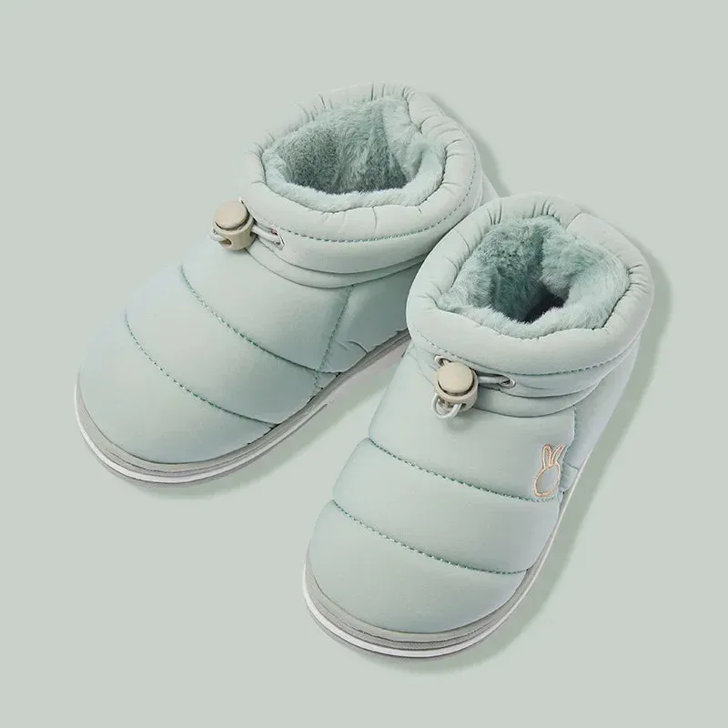 Kids Shoes Winter Baby Girls Snow Boots Keep Warm Cotton Shoes Children  Indoor Thicken Loafers