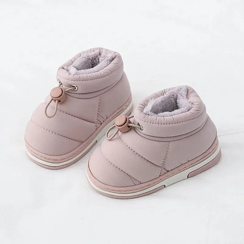 Kids Shoes Winter Baby Girls Snow Boots Keep Warm Cotton Shoes Children  Indoor Thicken Loafers