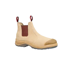 KingGee Men's Comfortmax Gusset Elastic Sided Boots - Sand