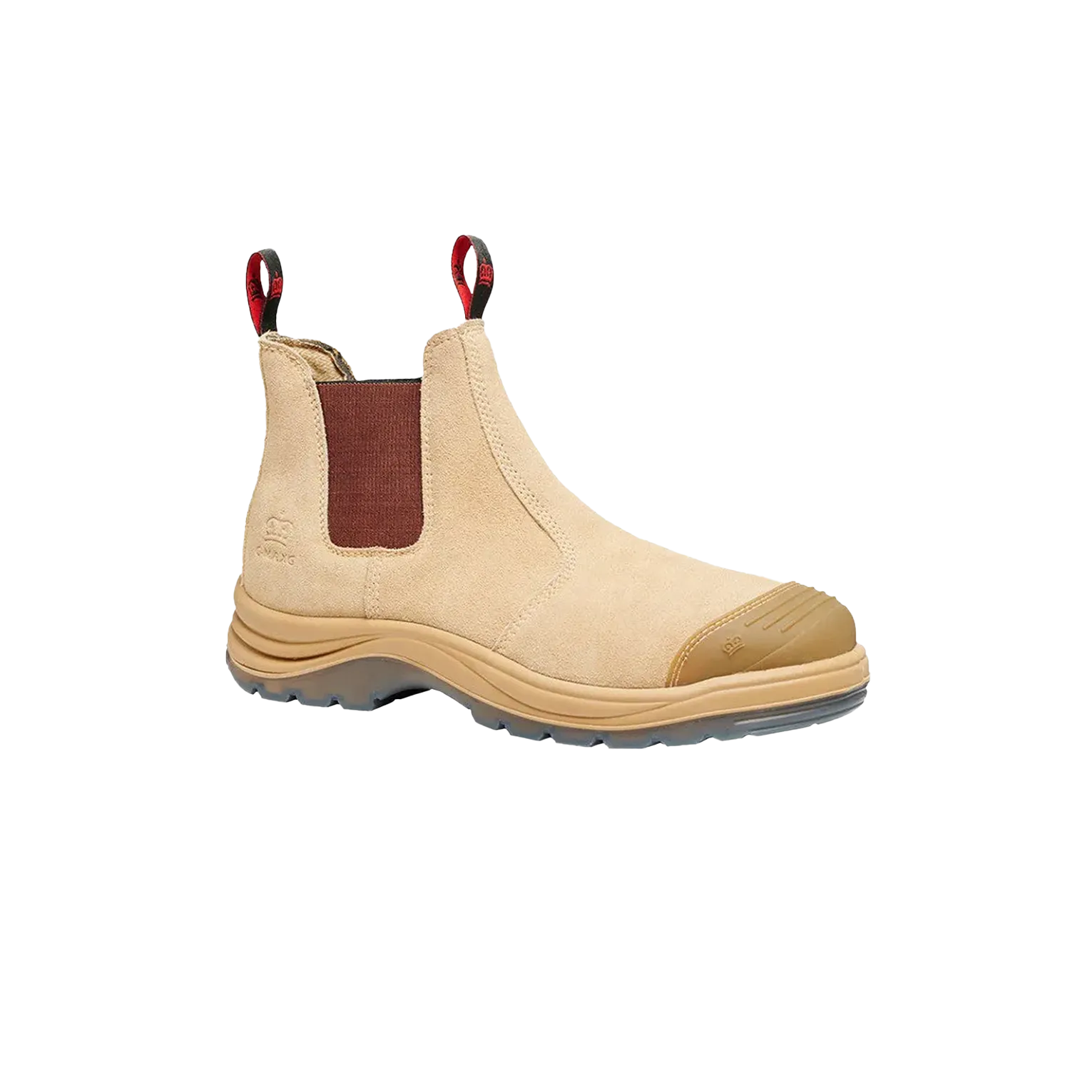KingGee Men's Comfortmax Gusset Elastic Sided Boots - Sand