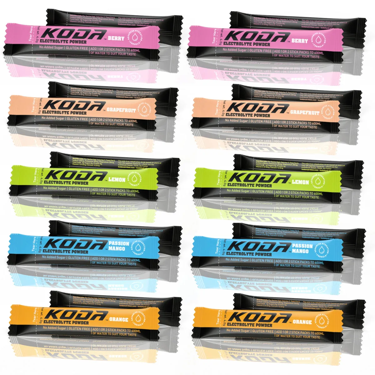 Koda Electrolyte Powder - Mixed Pack (50 Stick Pack)