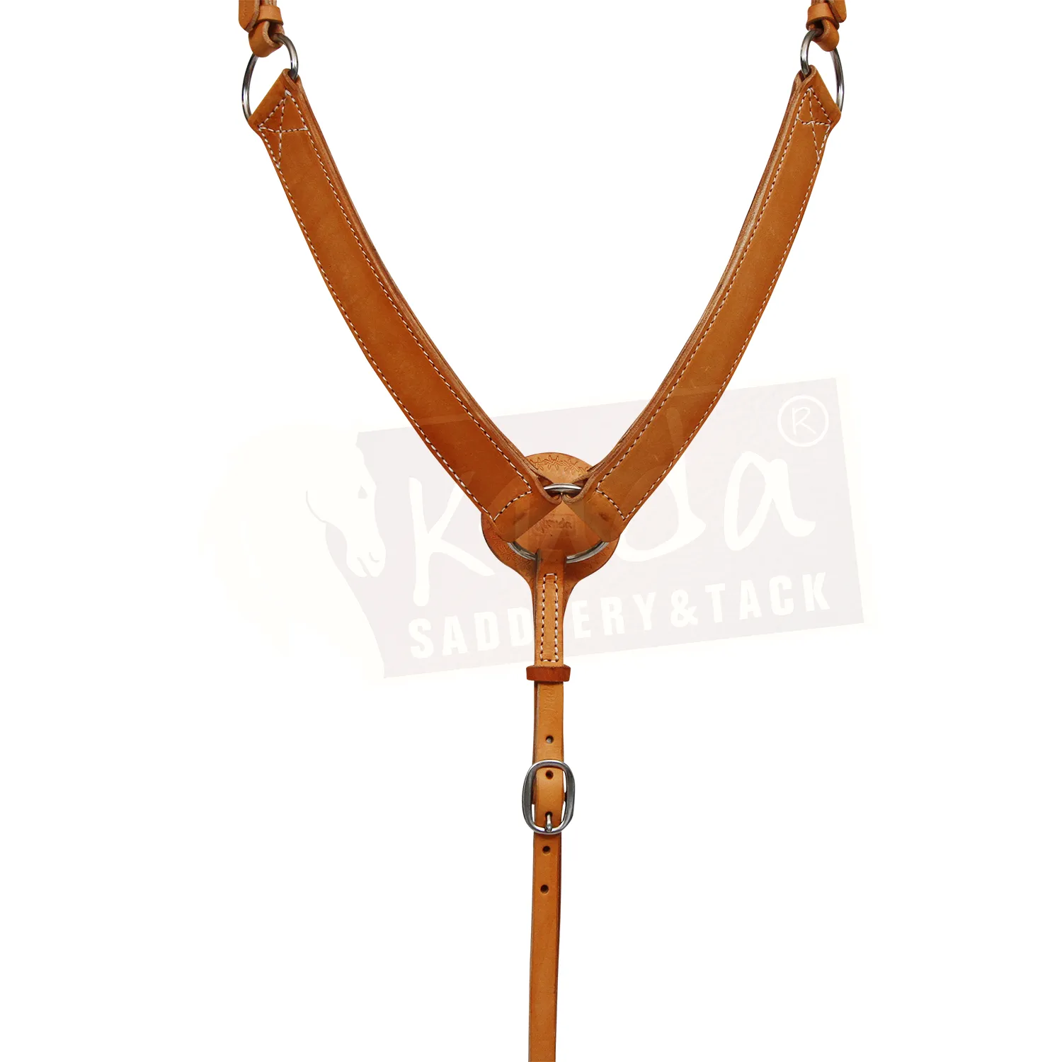 Leather Breast Collar - 1 1/2" - Brown