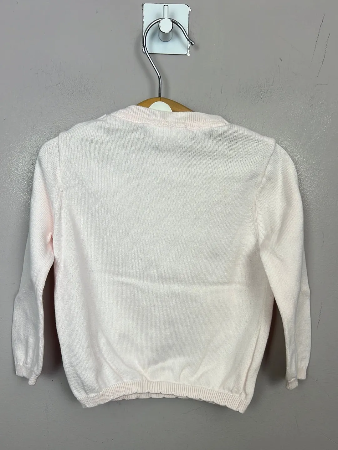 Little White Company Strawberry pink Jumper 6-9m