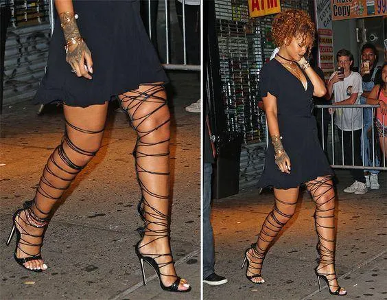 Luxury Lace Up Gladiator Boots
