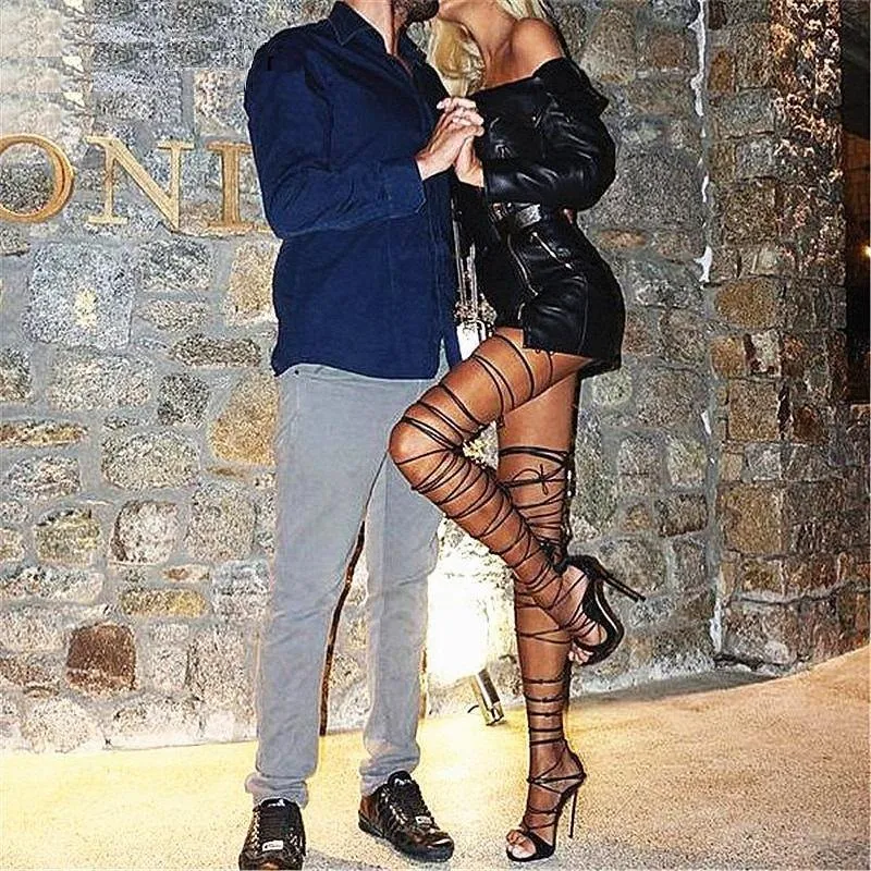 Luxury Lace Up Gladiator Boots