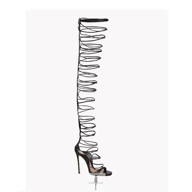 Luxury Lace Up Gladiator Boots