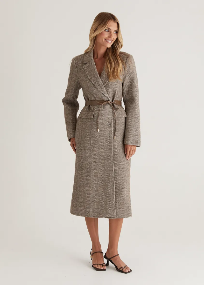 Maja Coat - Chocolate