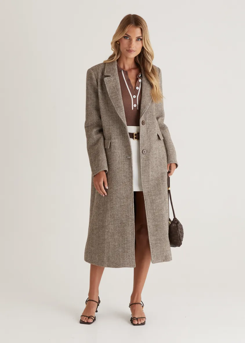 Maja Coat - Chocolate