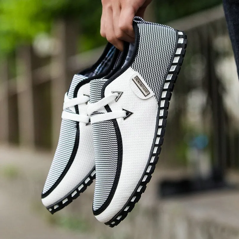 Male High Quality Driving Shoes, Men's Flat Casual Shoes