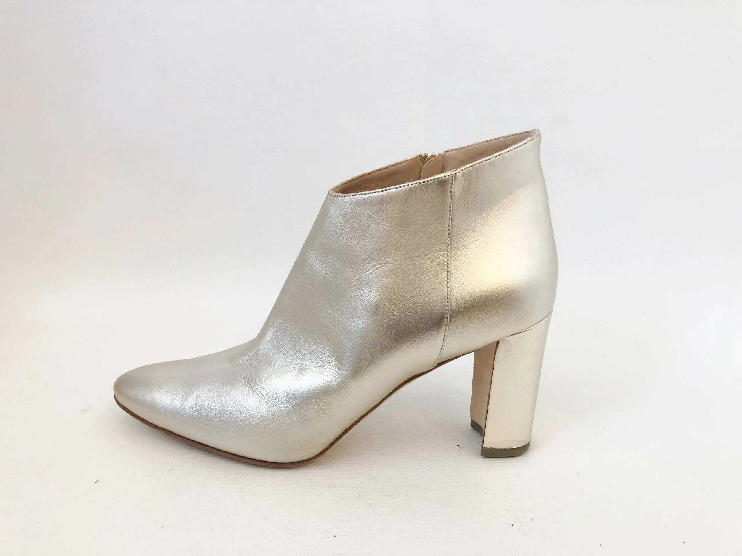 Manolo Blahnik Gold Boots Size 41 It (11 Us)