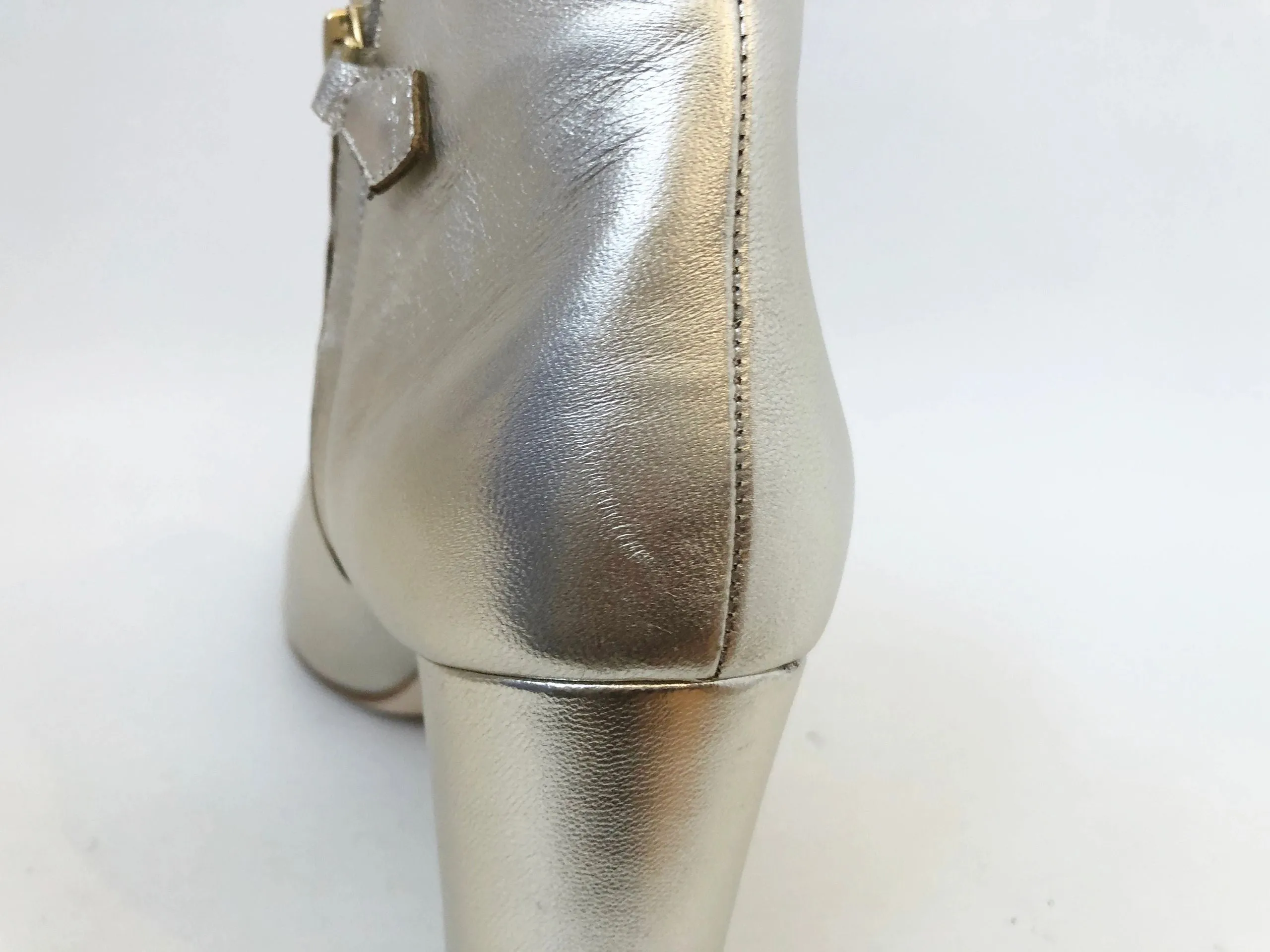 Manolo Blahnik Gold Boots Size 41 It (11 Us)
