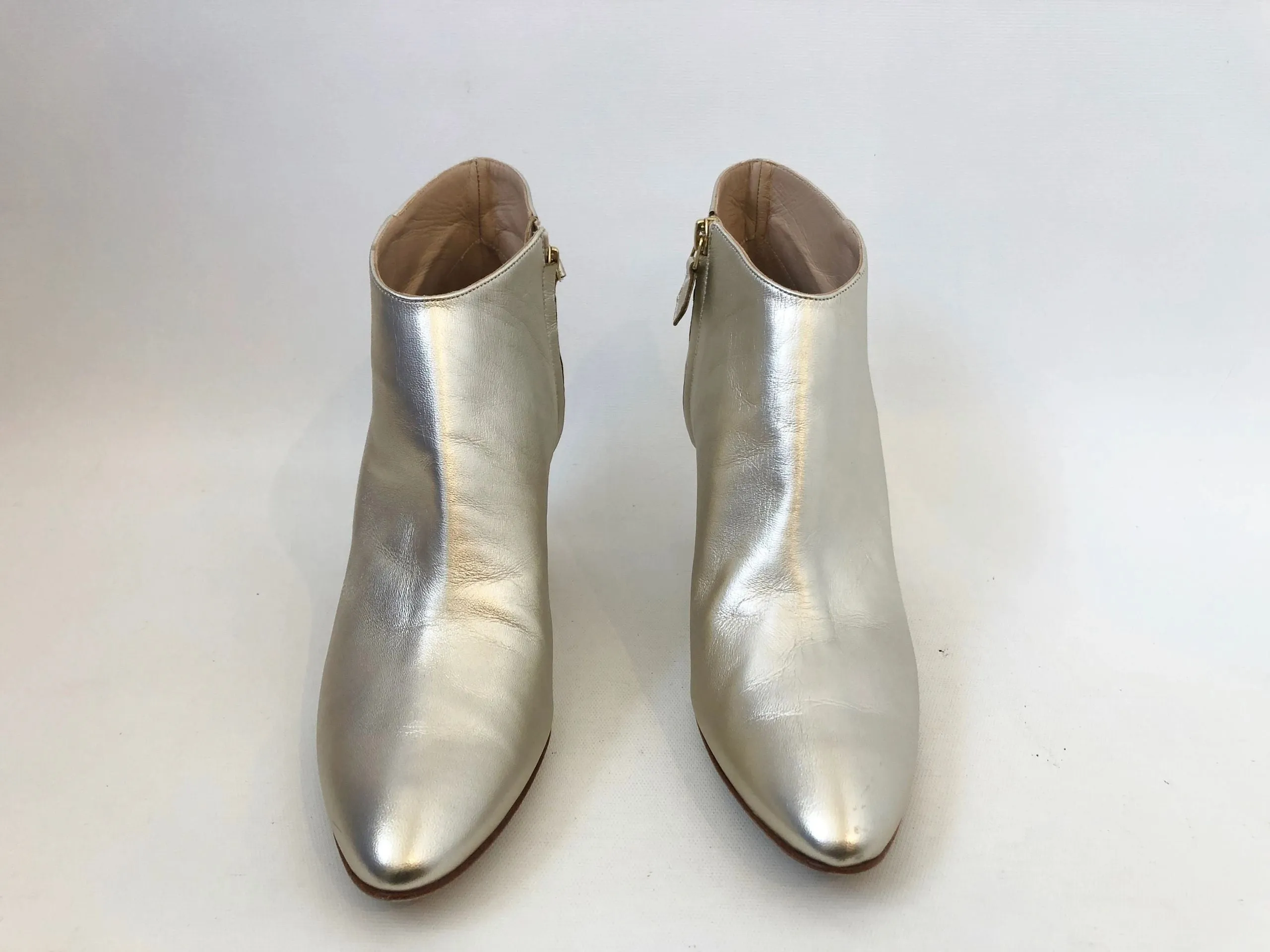 Manolo Blahnik Gold Boots Size 41 It (11 Us)