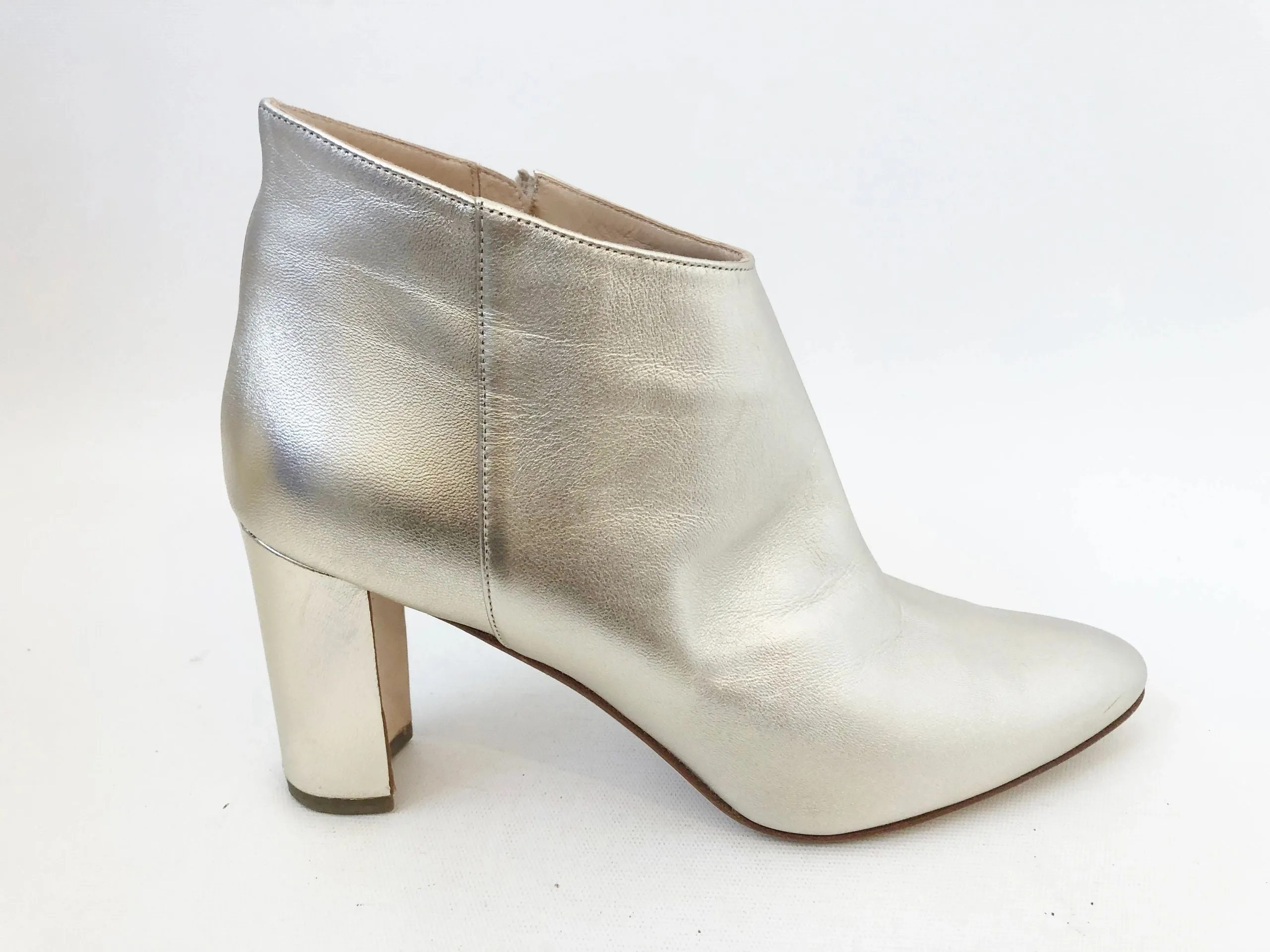 Manolo Blahnik Gold Boots Size 41 It (11 Us)
